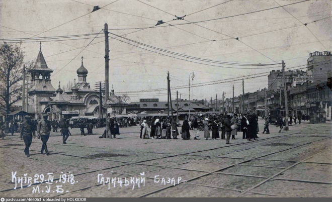 Галицький базар у Києві, 1918 рік