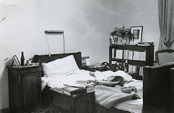 Спальня Яна Масарика зранку 10 березня 1948 року 