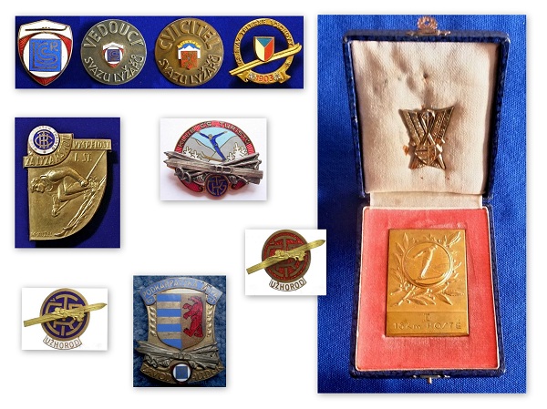 Лижні значки та медалі чехословацького періоду