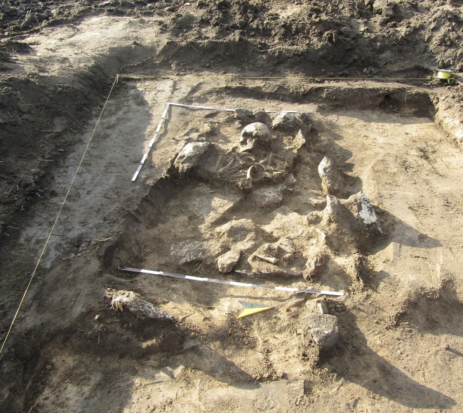 Виявлене поховання періоду VІІ-VІ ст. до н.е.