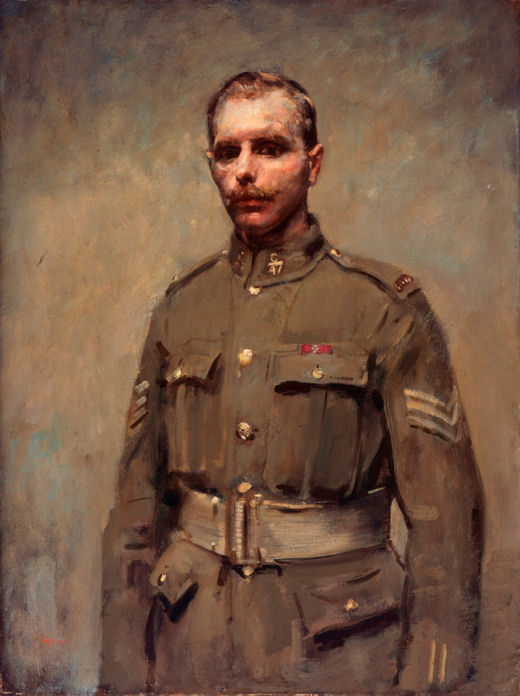 Сержант Пилип Коновал (1918). Картина Артура Емброза Макевоя