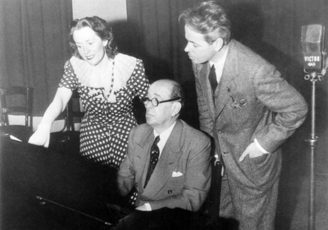 Ярміла Новотна та Ян Масарик записують альбом народних пісень, 1942 рік 
