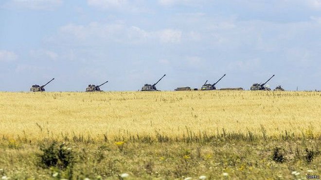 Важка артилерія регулярної армії РФ на краях 
