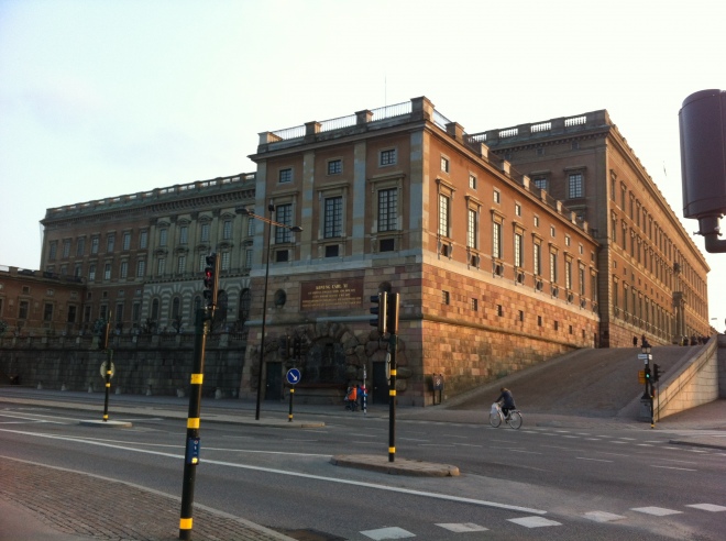 Королівський палац у Стокгольмі, будівництво якого було завершено в 50-і роки XVIII ст.