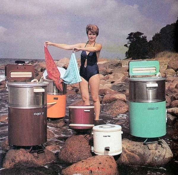 Радянська реклама пральних машинок