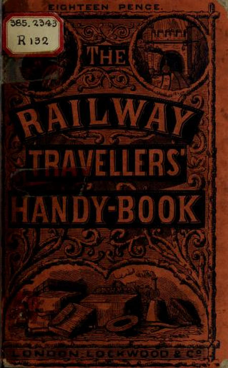 Обкладинка довідника для тих, хто подорожує залізницею, 1862 р. 
