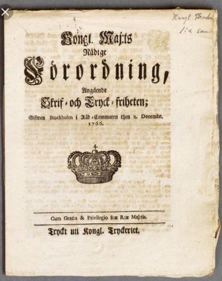 Акт про свободу друку 1766 року