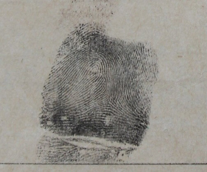 Відбиток пальця Вільгельма Габсбурга-Лотрінгена