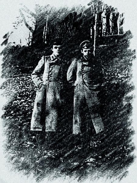 Зліва - Юрій Сірополко, який загинув під час Зимового походу