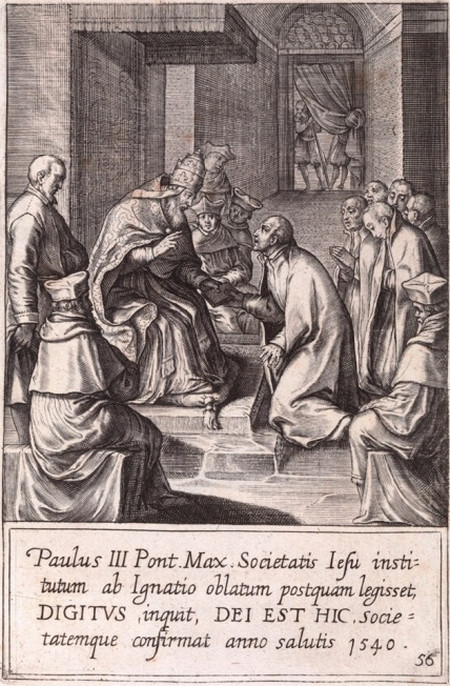 Ігнатій Лойола перед папою Павлом III
