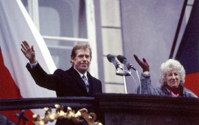 Президент Вацлав Гавел з дружиною Ольгою 