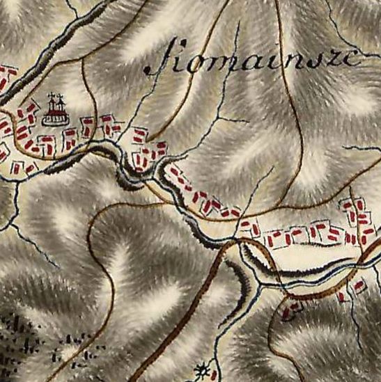 Команьча на мапі 1787 року