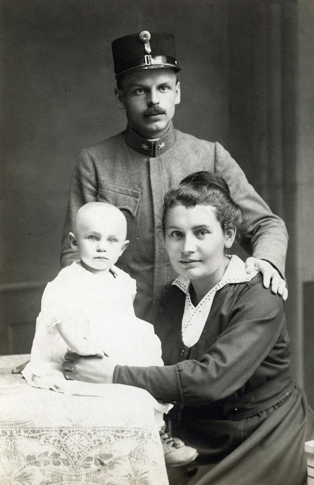 Рудольф та Анна Форман з першим сином Благославом