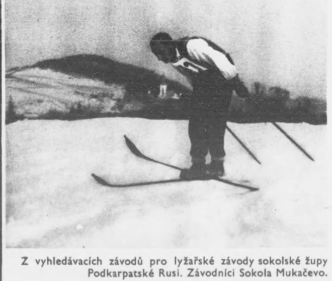 Змагання мукачівського Сокола. Фото з журналу Jas. 1935 рік