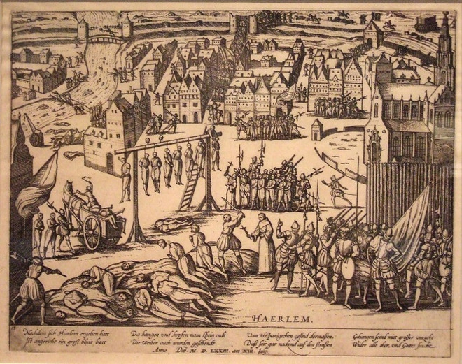 Розправи у Гарлемі та плюндрування Антверпена на гравюрах Франца Хогенберга