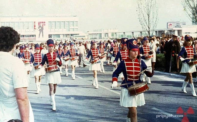 Святкування 1 травня у Прип'яті, 1980-ті